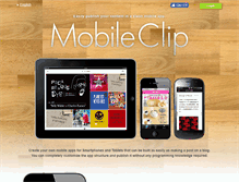 Tablet Screenshot of mobileclip.jp